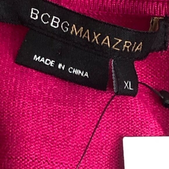 BCBGMaxAzria Pink Zip Up Hoody Size XLarge - Picture 9 of 12